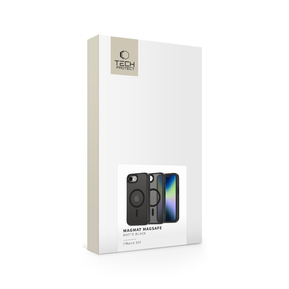 Tech-Protect Tech-Protect iPhone 17e / 16e Skal MagSafe MagMat Matt Svart