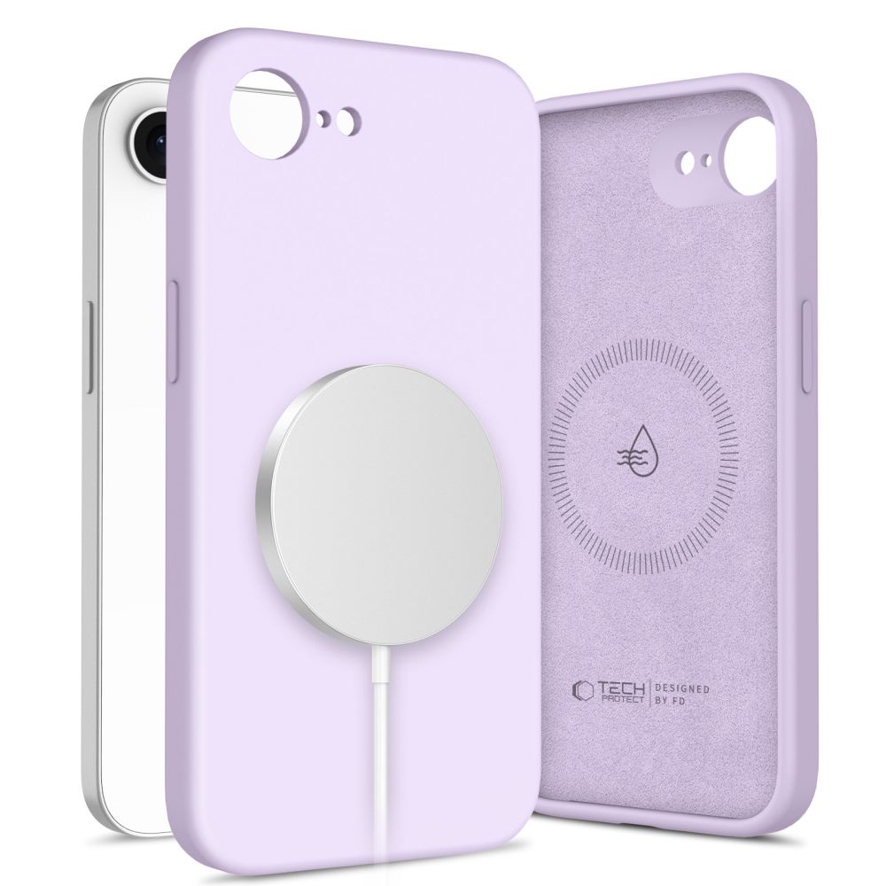 Tech-Protect Tech-Protect iPhone 17e/16e Skal MagSafe Liquid Silicone Mauve