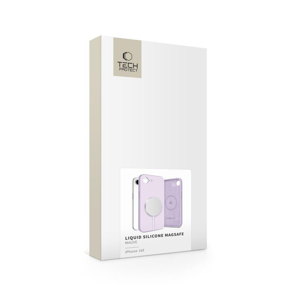 Tech-Protect Tech-Protect iPhone 17e/16e Skal MagSafe Liquid Silicone Mauve