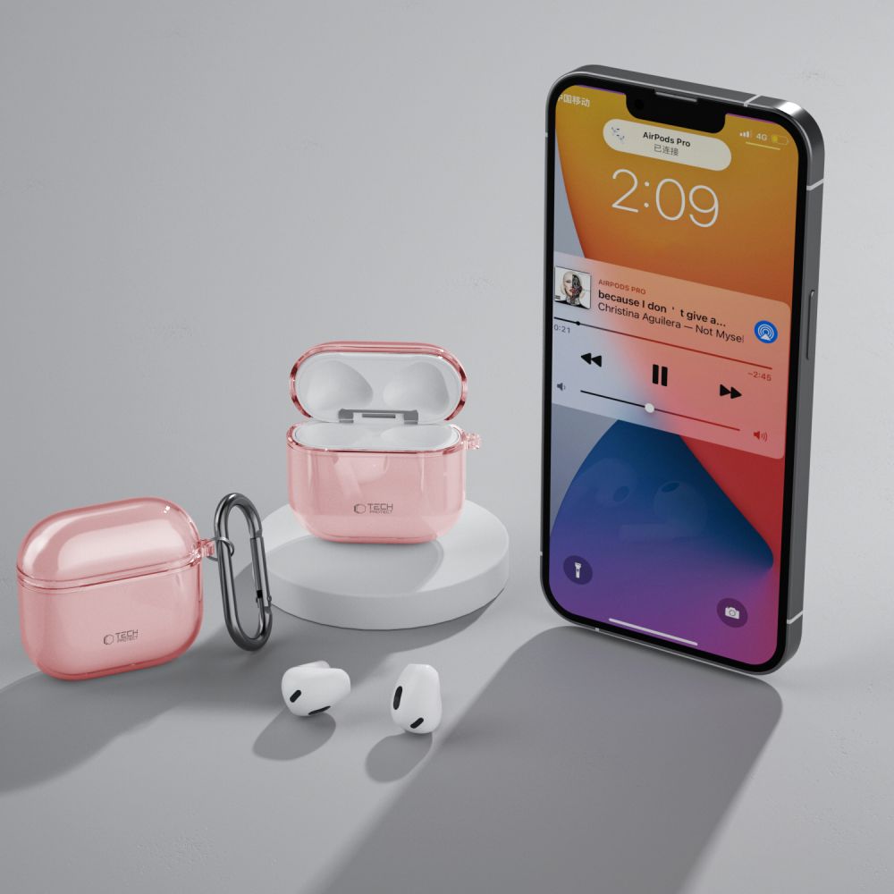 Tech-Protect Tech-Protect AirPods 4 Skal FlexAir Baby Pink
