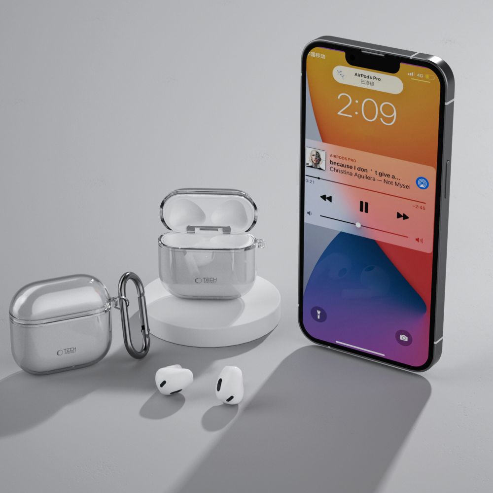 Tech-Protect Tech-Protect AirPods 4 Skal FlexAir Ash Grey