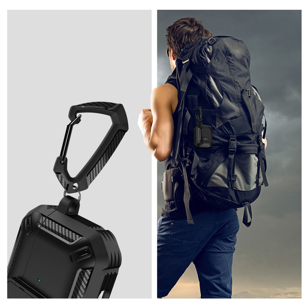 Tech-Protect Tech-Protect AirPods 4 Skal Carbonox Svart