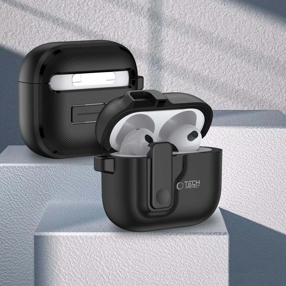 Tech-Protect Tech-Protect AirPods 4 Skal Slim Hook Svart