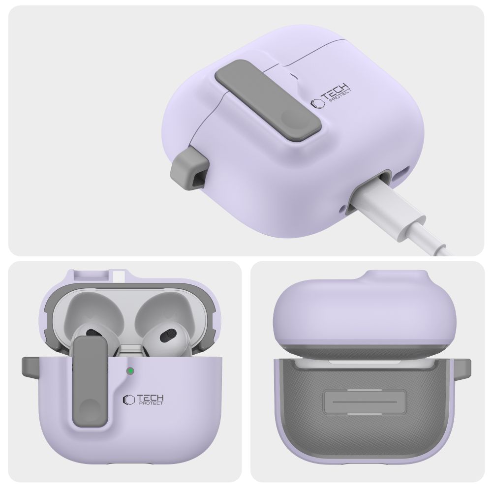 Tech-Protect Tech-Protect AirPods 4 Skal Slim Hook Lavender
