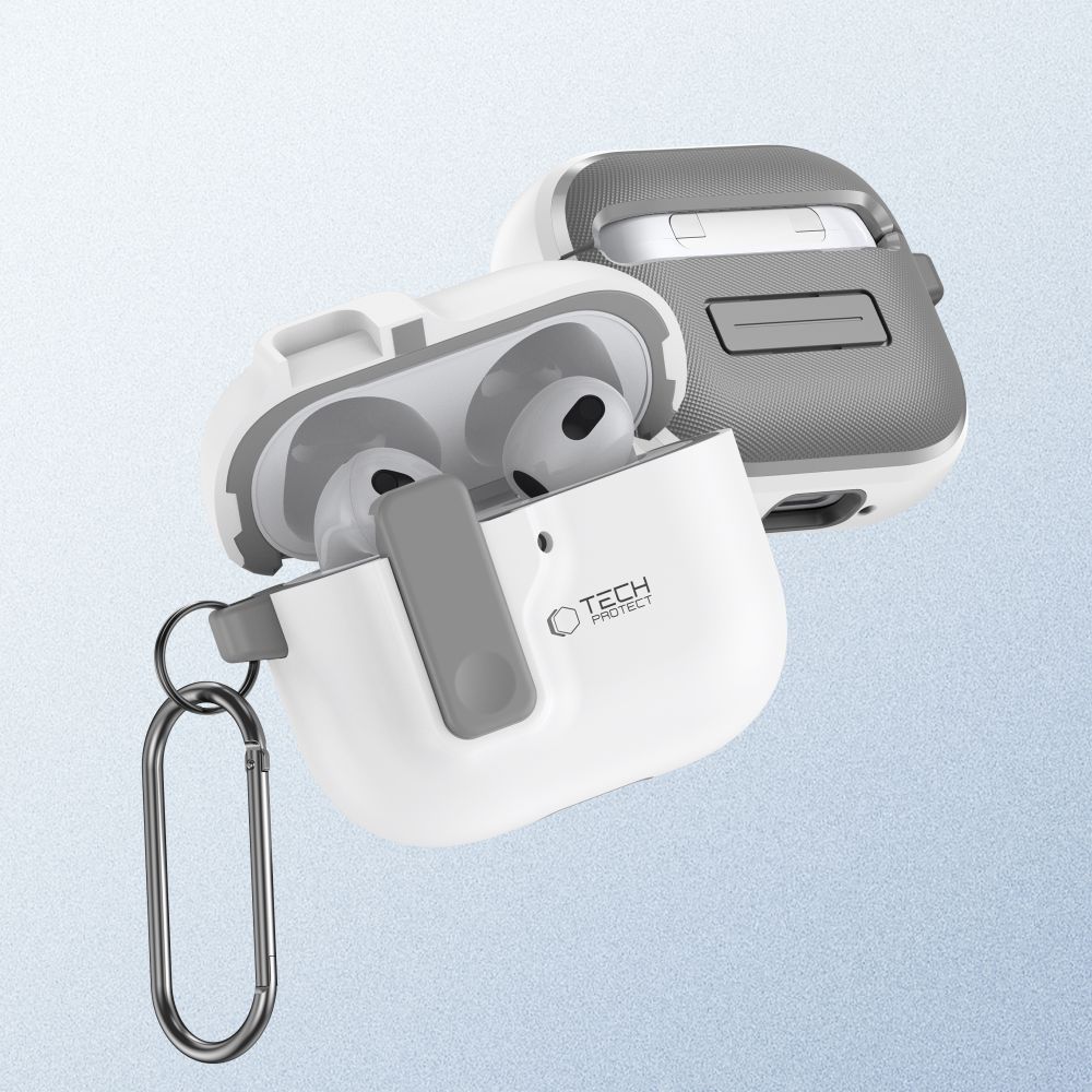 Tech-Protect Tech-Protect AirPods 4 Skal Slim Hook Vit