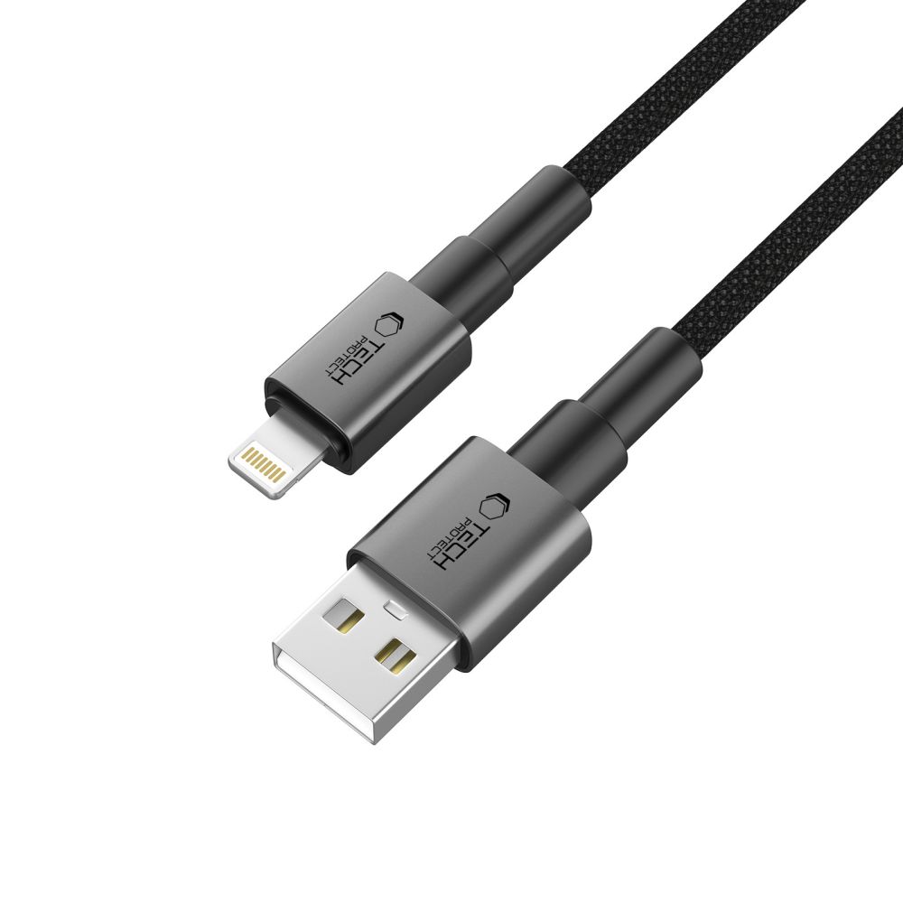 Tech-Protect Tech-Protect 0.25m 12W/2.4A Lightning Kabel UltraBoost Iron Grey