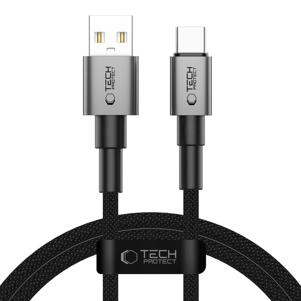 Tech-Protect Tech-Protect 1m 15W/3A USB-C - USB-A Kabel UltraBoost Iron Grey