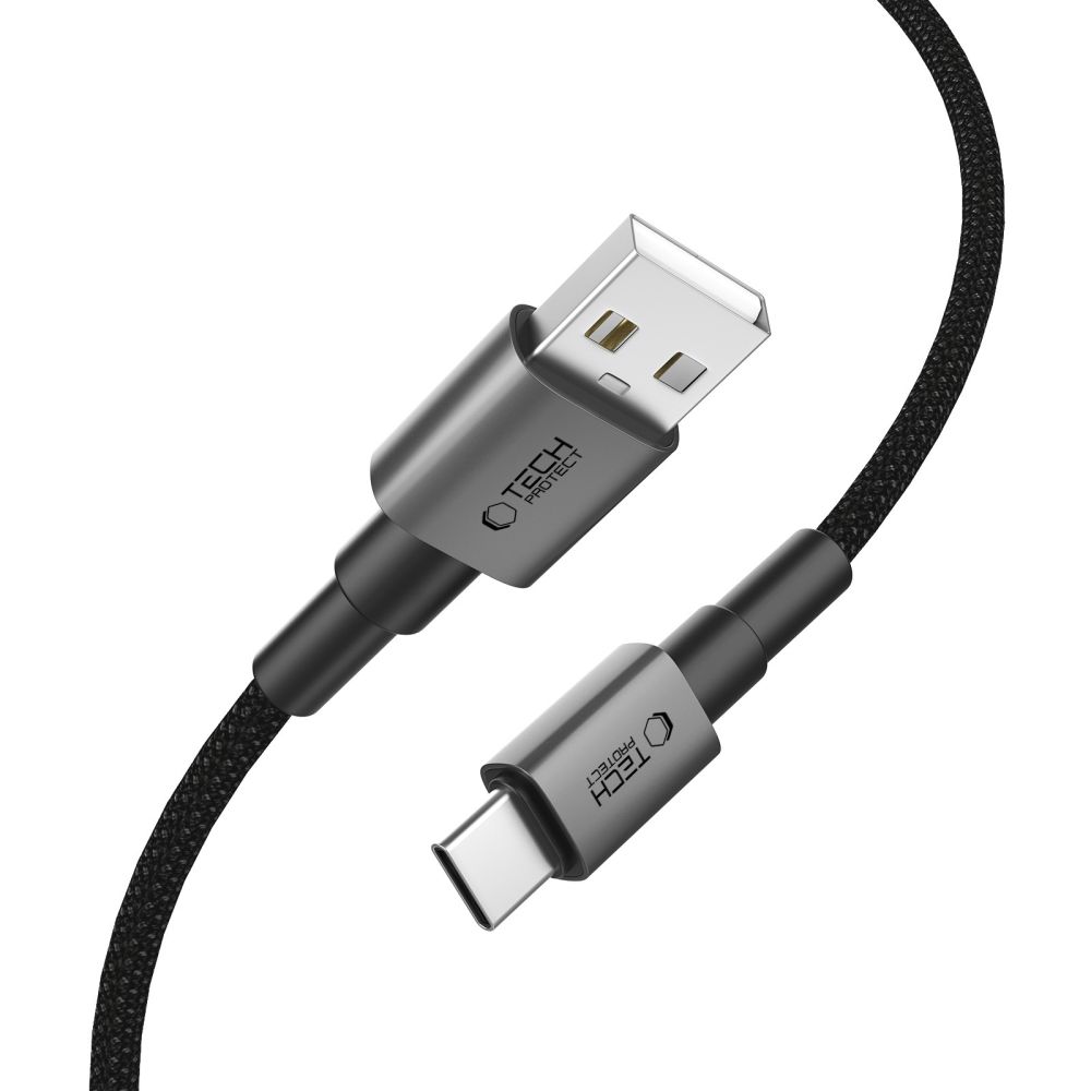 Tech-Protect Tech-Protect 1m 15W/3A USB-C - USB-A Kabel UltraBoost Iron Grey
