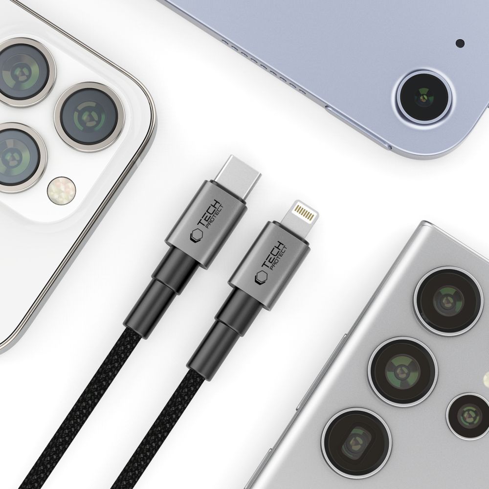 Tech-Protect Tech-Protect 2m 27W/3A PD Lightning-USB-C Kabel UltraBoost