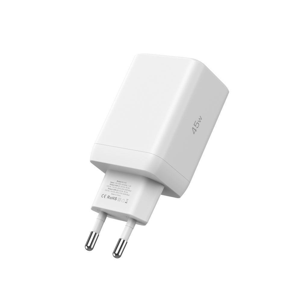 Tech-Protect Tech-Protect 45W Väggladdare PD Inkl. USB-C Kabel Vit