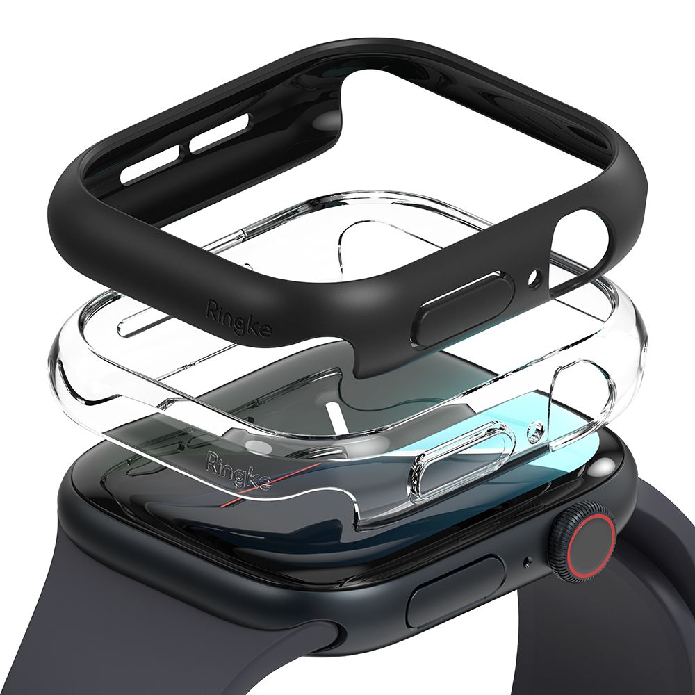 Ringke Ringke Apple Watch 10 46 mm 2-PACK Skal Slim Transparent/Svart