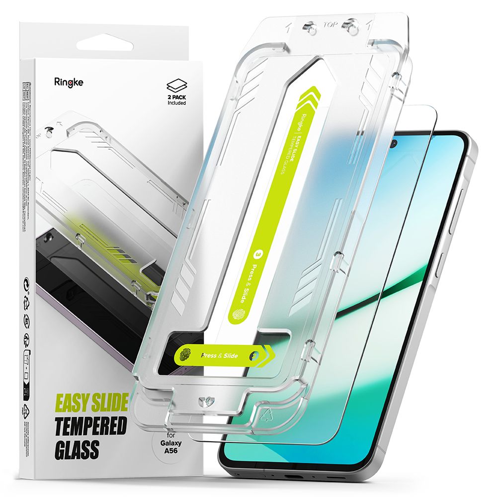 Ringke Ringke Galaxy A56 5G 2-PACK Skärmskydd Easy Slide