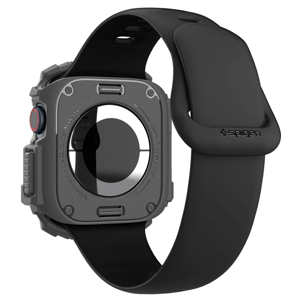 Spigen Spigen Apple Watch 11/10 46 mm Skal Rugged Armor Mörk Grå