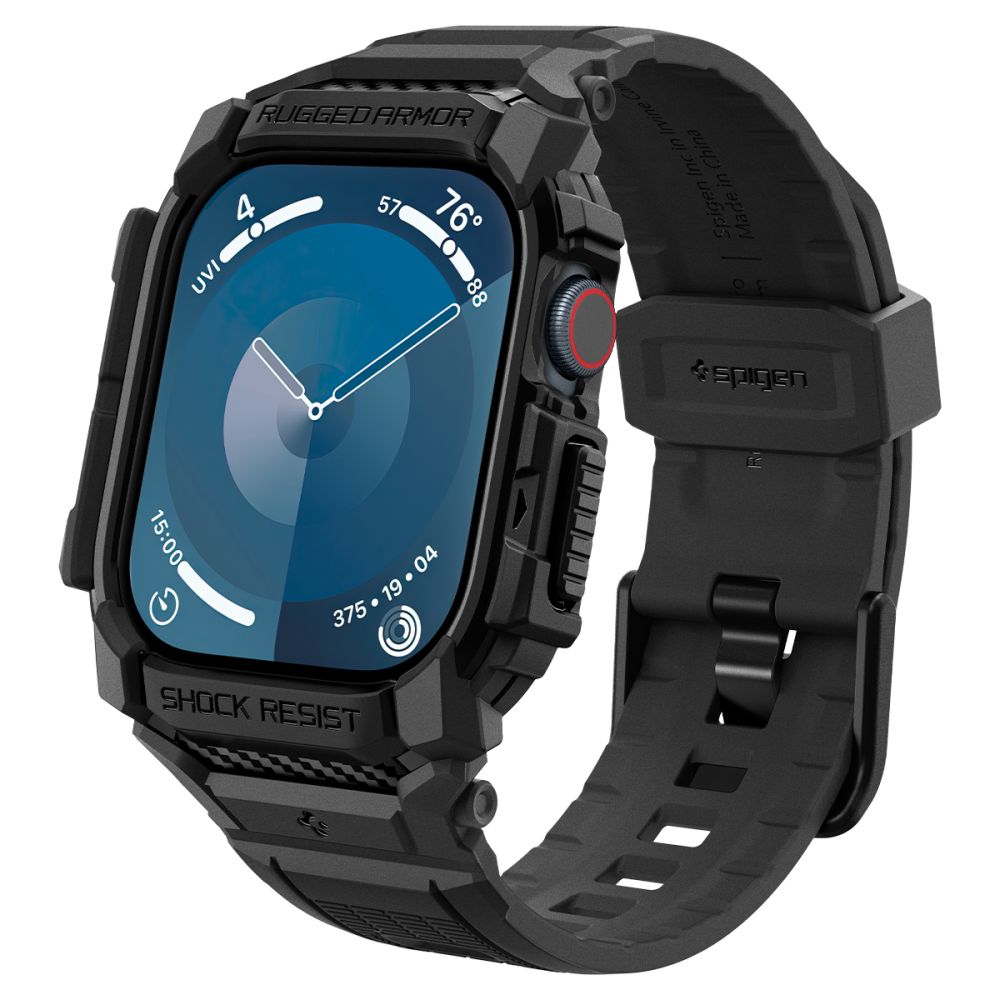 Spigen Spigen Apple Watch 11/10 46 mm Skal Rugged Armor 'Pro' Svart