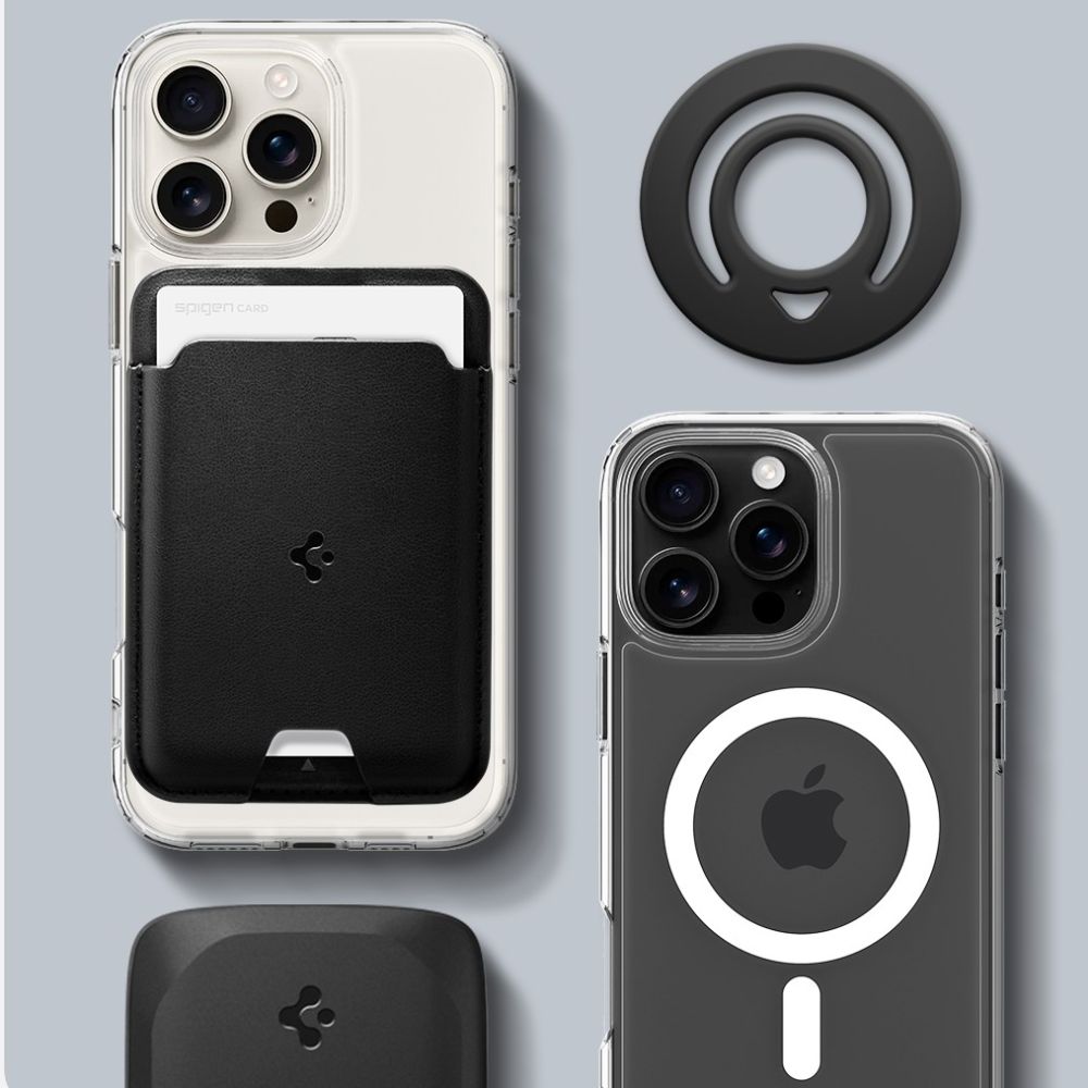 Spigen Spigen Magnetisk MagSafe Ringhållare Dual Pop Svart