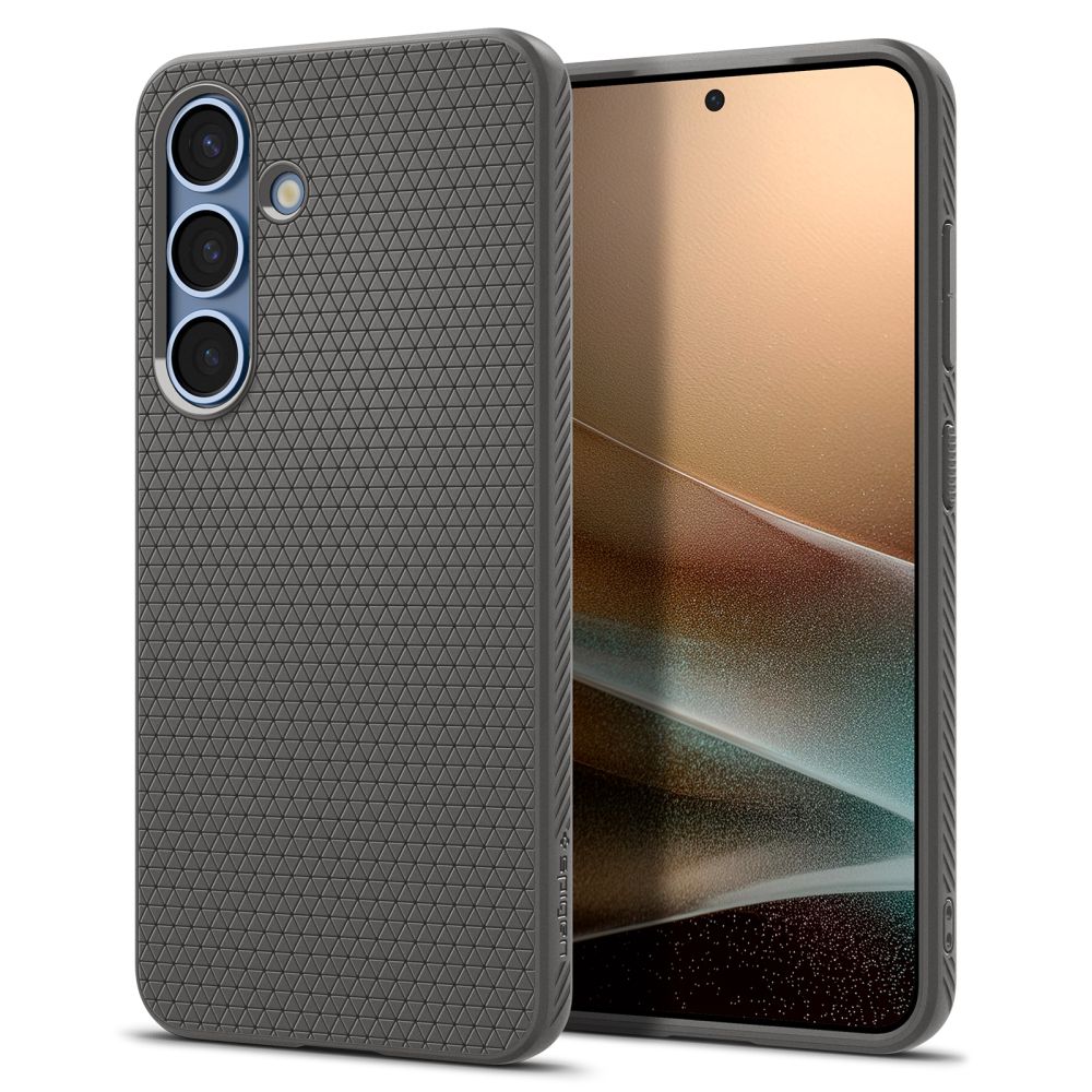 Spigen Spigen Samsung Galaxy S25 Skal Liquid Air Marble Grey