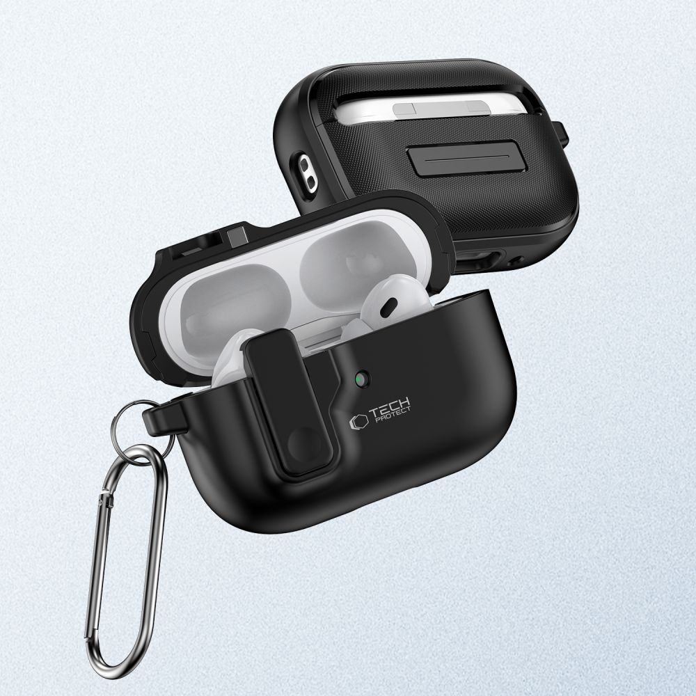Tech-Protect Tech-Protect AirPods Pro 2/1 Skal Slim Hook Svart