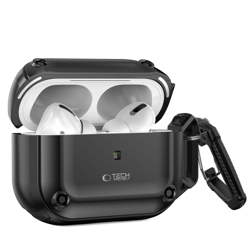 Tech-Protect Tech-Protect AirPods Pro 2/1 Skal Rough Hook Svart
