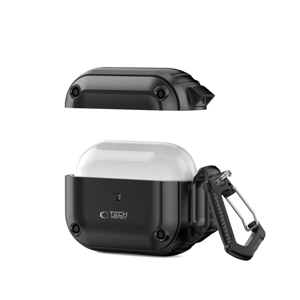Tech-Protect Tech-Protect AirPods Pro 2/1 Skal Rough Hook Svart