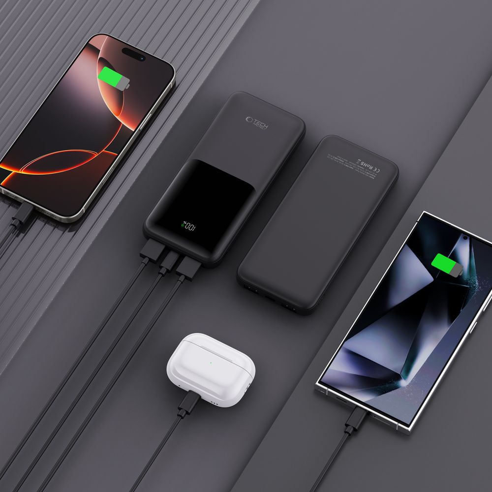 Tech-Protect Tech-Protect 10000 mAh 22.5W Powerbank Svart