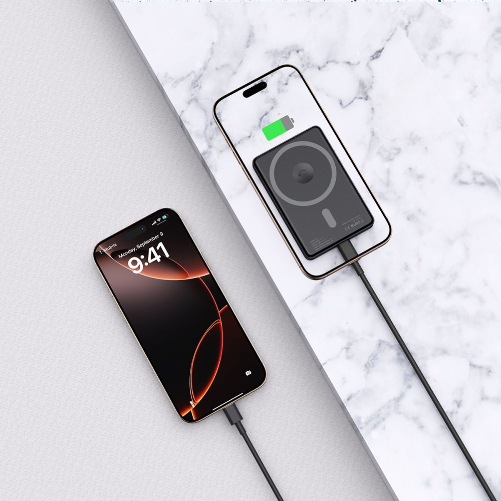 Tech-Protect Tech-Protect 5000 mAh MagSafe Powerbank LifeMag Svart