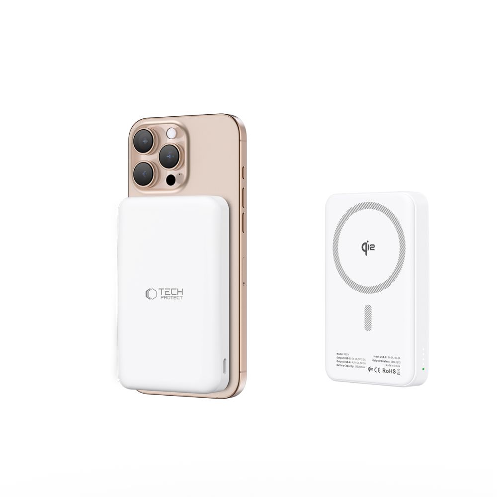 Tech-Protect Tech-Protect 10000 mAh Qi2 MagSafe Powerbank LifeMag Vit