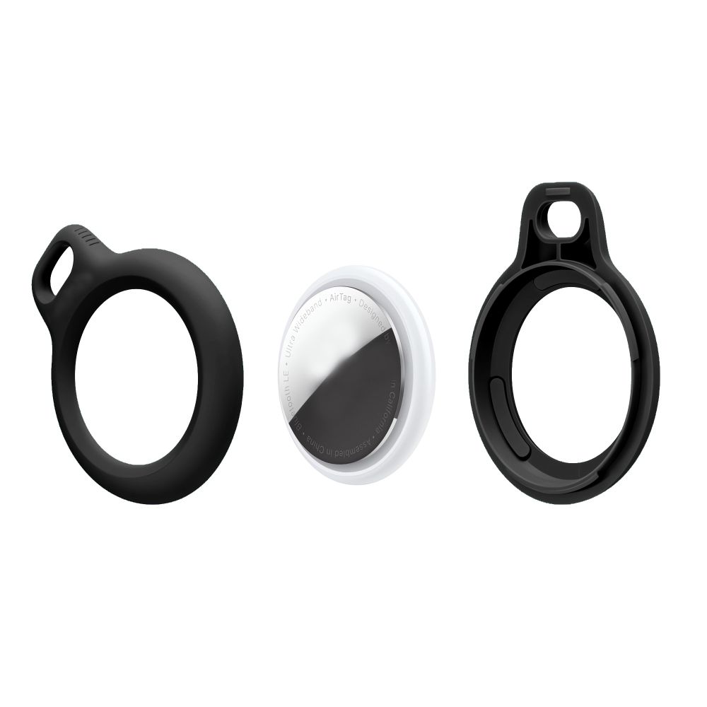 Tech-Protect Tech-Protect Apple AirTag 2/1 2-PACK Hållare Rough Chain Svart