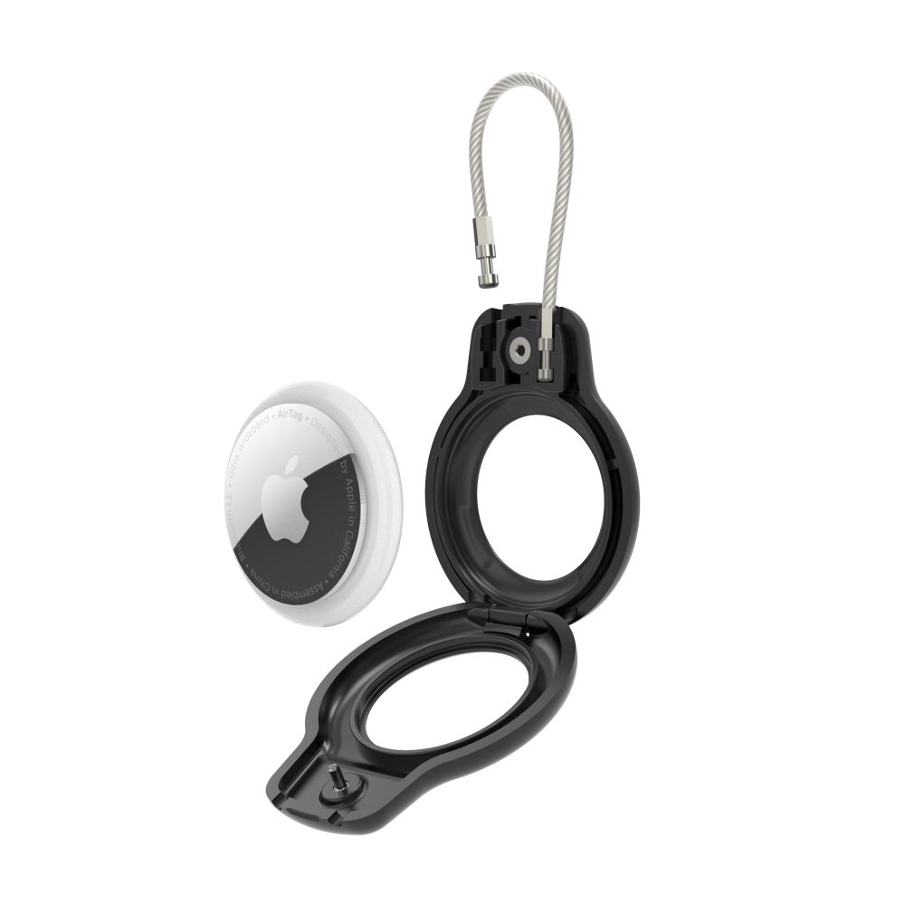 Tech-Protect Tech-Protect Apple AirTag 2/1 2-PACK Hållare Rough Vein Svart