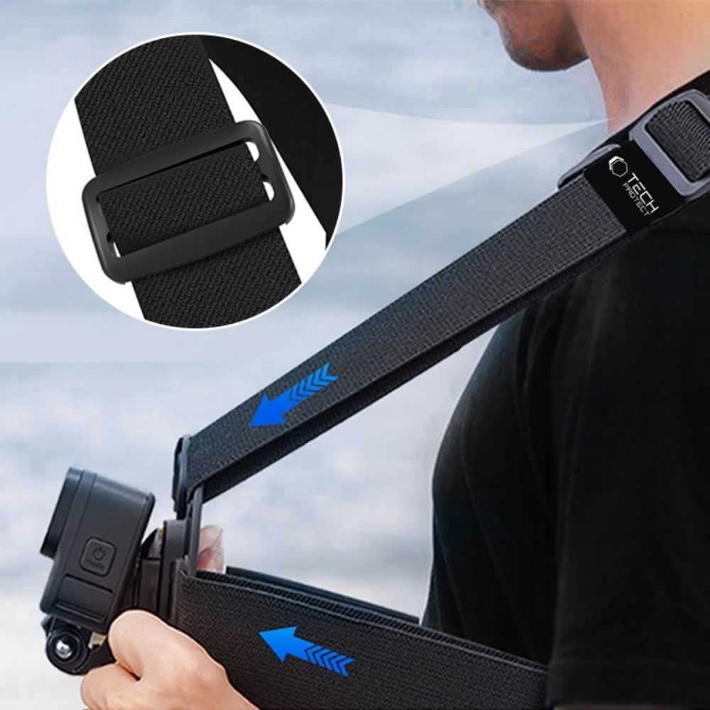 Tech-Protect Tech-Protect Bröstsele För GoPro / DJI Actionkamera Svart