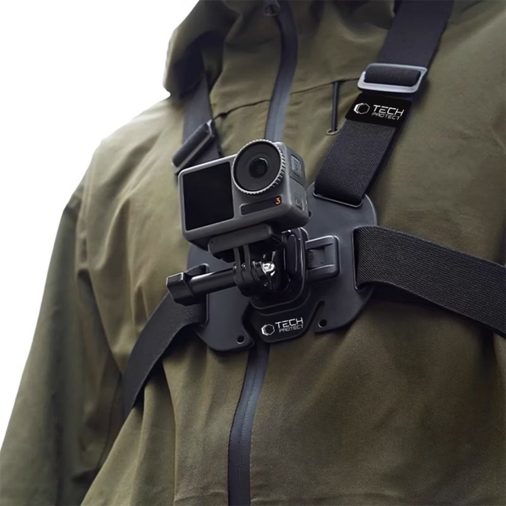 Tech-Protect Tech-Protect Bröstsele För GoPro / DJI Actionkamera Svart