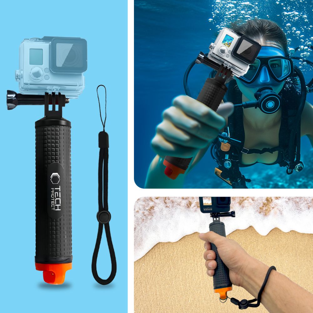 Tech-Protect Tech-Protect Flytande Handtag För GoPro/DJI Actionkamera