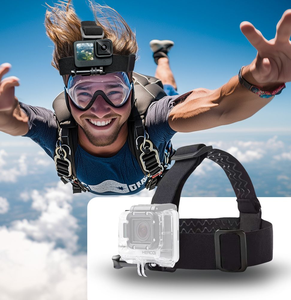 Tech-Protect Tech-Protect Huvudfäste För GoPro / DJI Actionkamera Svart