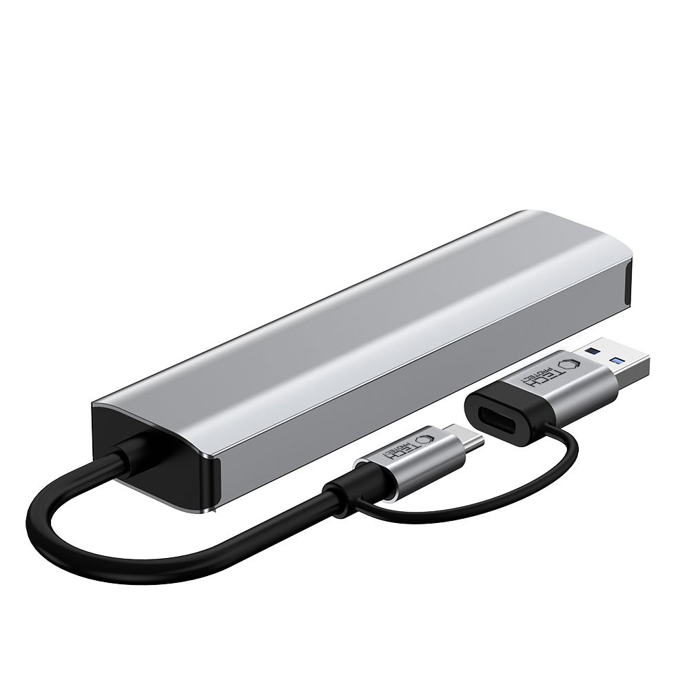 Tech-Protect Tech-Protect 5in1 USB-C/USB-A Hub - USB-C / USB 3.0/2.0 / RJ45