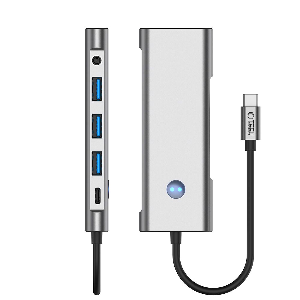Tech-Protect Tech-Protect 9in1 USB-C Hub - USB-C/USB-A/HDMI/SD/TF/AV3.5