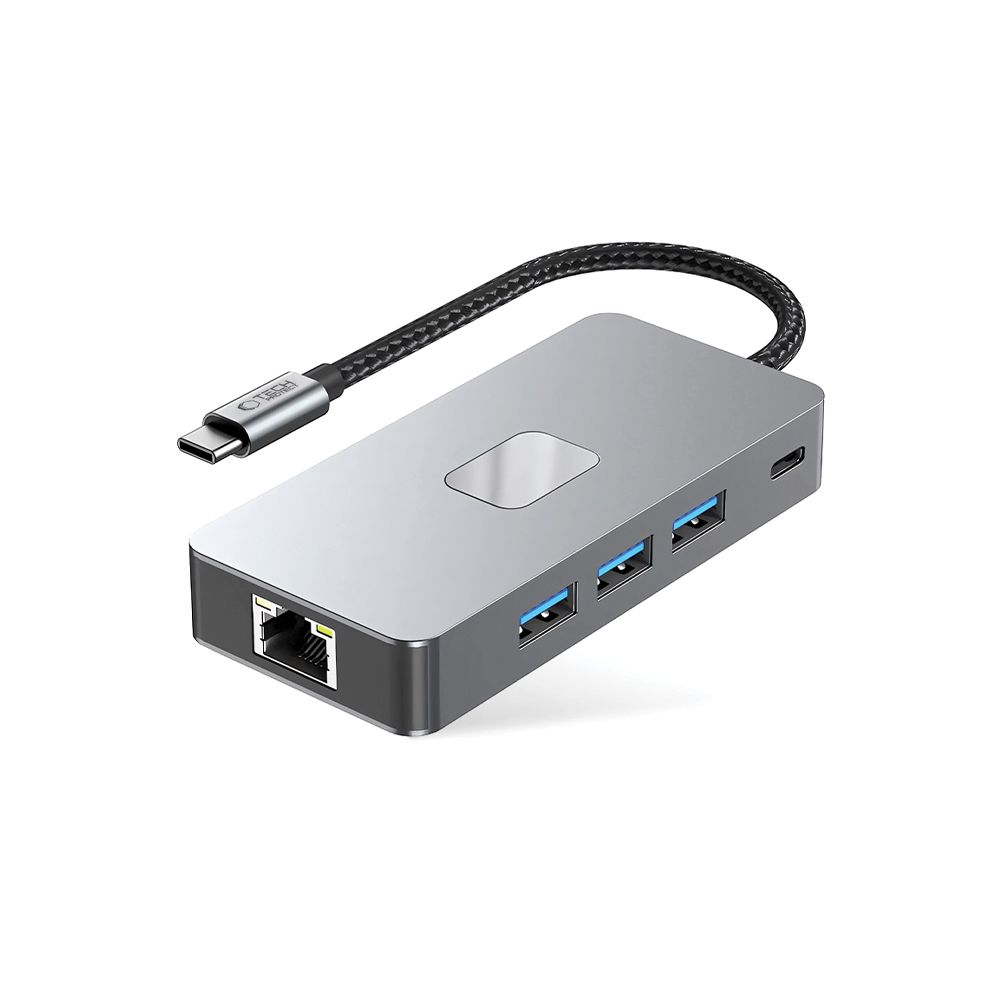 Tech-Protect Tech-Protect 9in1 USB-C Hub - USB-C/USB 3.0/2.0/HDMI/SD/TF/RJ45