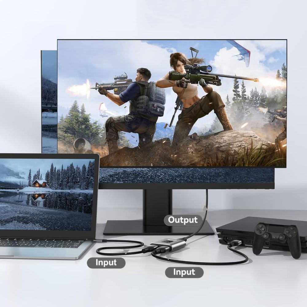 Tech-Protect Tech-Protect 2in1 4K 60Hz HDMI Adapter Grå