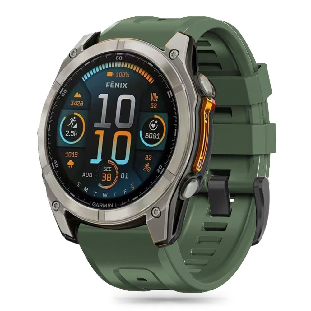 Tech-Protect Tech-Protect Garmin Fenix 20 mm Armband Silicone Military Green