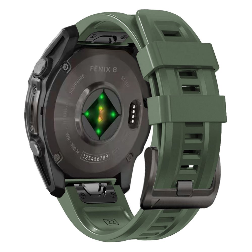 Tech-Protect Tech-Protect Garmin Fenix 20 mm Armband Silicone Military Green