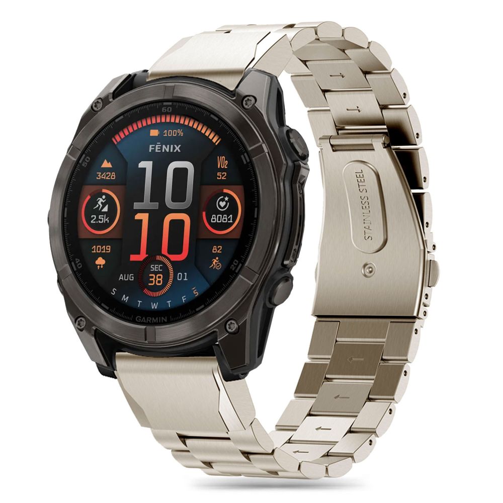 Tech-Protect Tech-Protect Garmin Fenix 26 mm Armband Stainless Titanium
