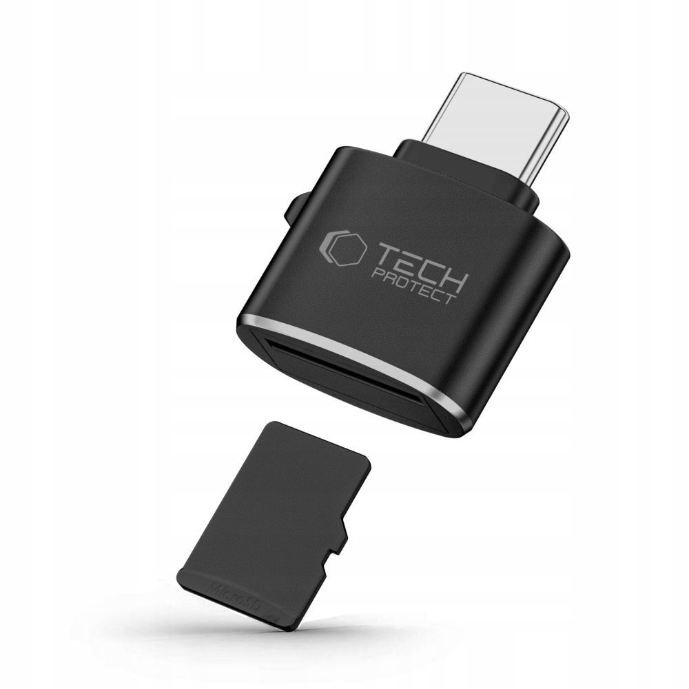 Tech-Protect Tech-Protect USB-C - Micro SD/TF Kortläsare Ultraboost Svart