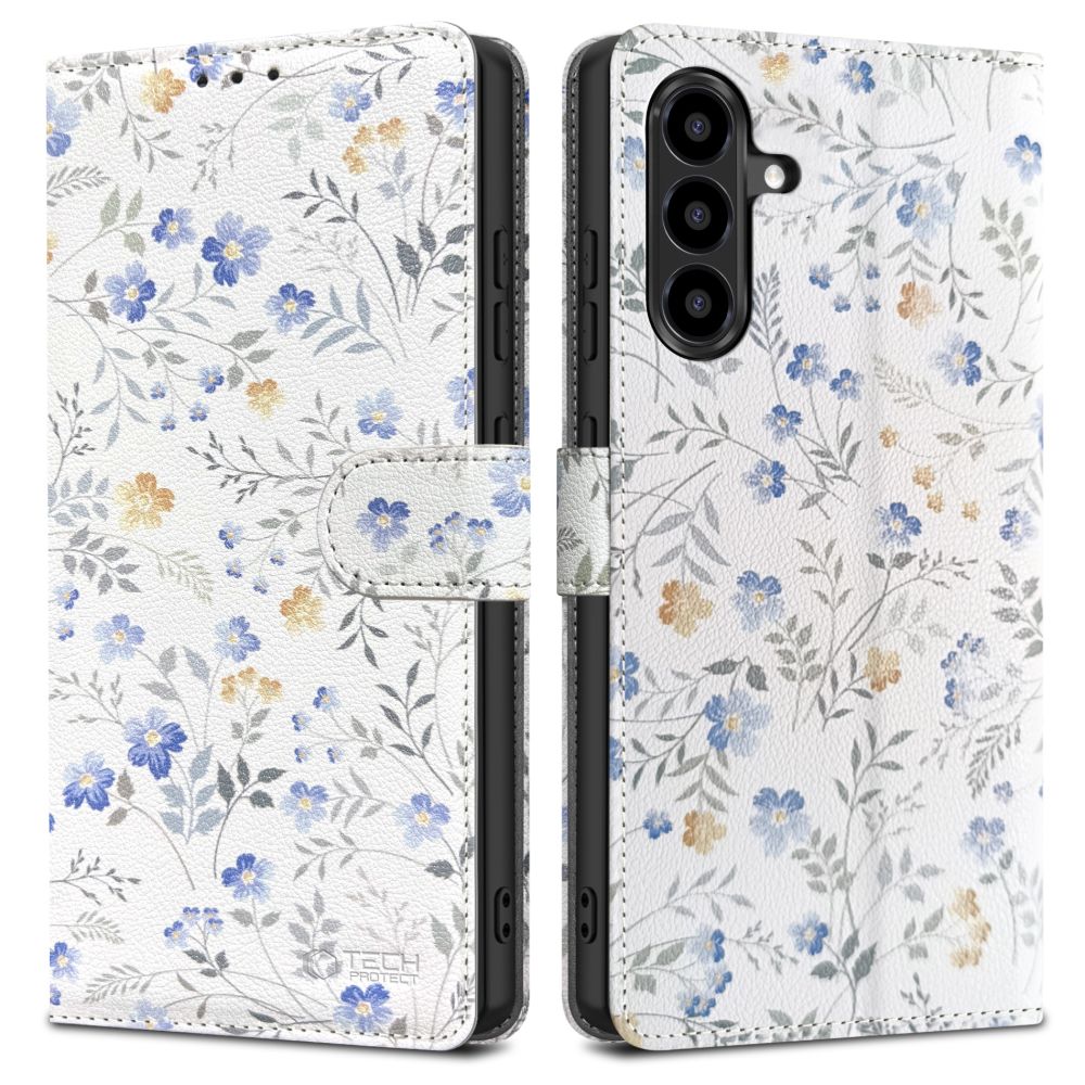 Tech-Protect Tech-Protect Galaxy A56 5G Fodral Läder Spring Flowers