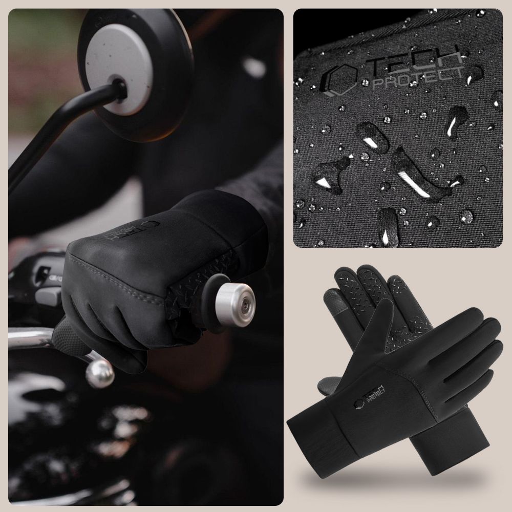 Tech-Protect Tech-Protect Handskar Med Touchfunktion Storlek L Svart