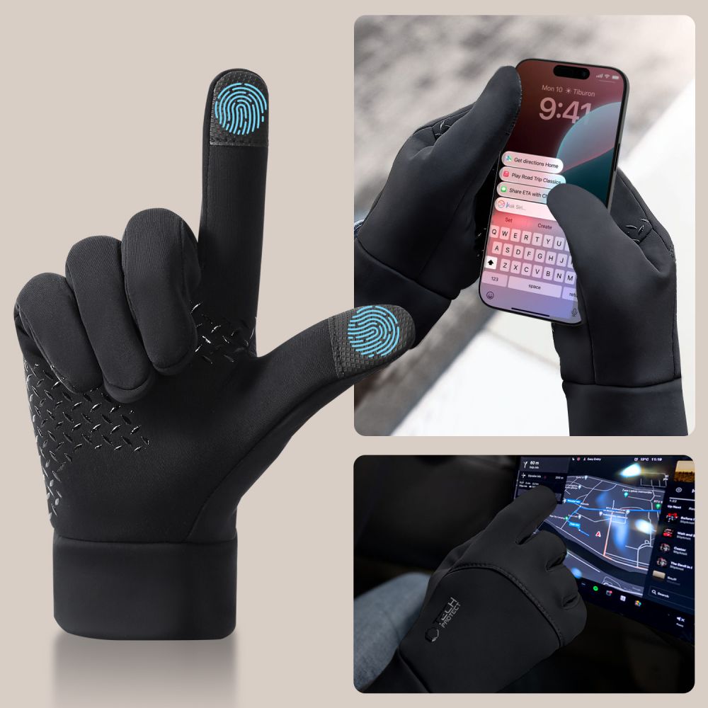 Tech-Protect Tech-Protect Handskar Med Touchfunktion Storlek M Svart