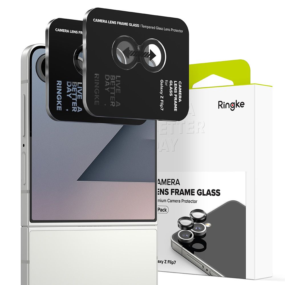 Ringke Ringke Galaxy Z Flip 7 2-PACK Linsskydd Svart