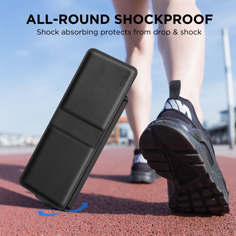 Tech-Protect Tech-Protect Galaxy Z Flip 7 Fodral Läder Svart