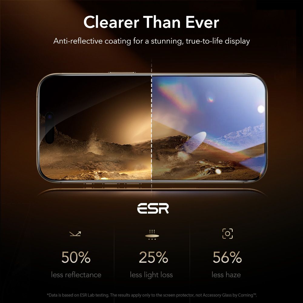 ESR ESR iPhone 17 Pro UltraFit Armorite Pro Skärmskydd Härdat Glas