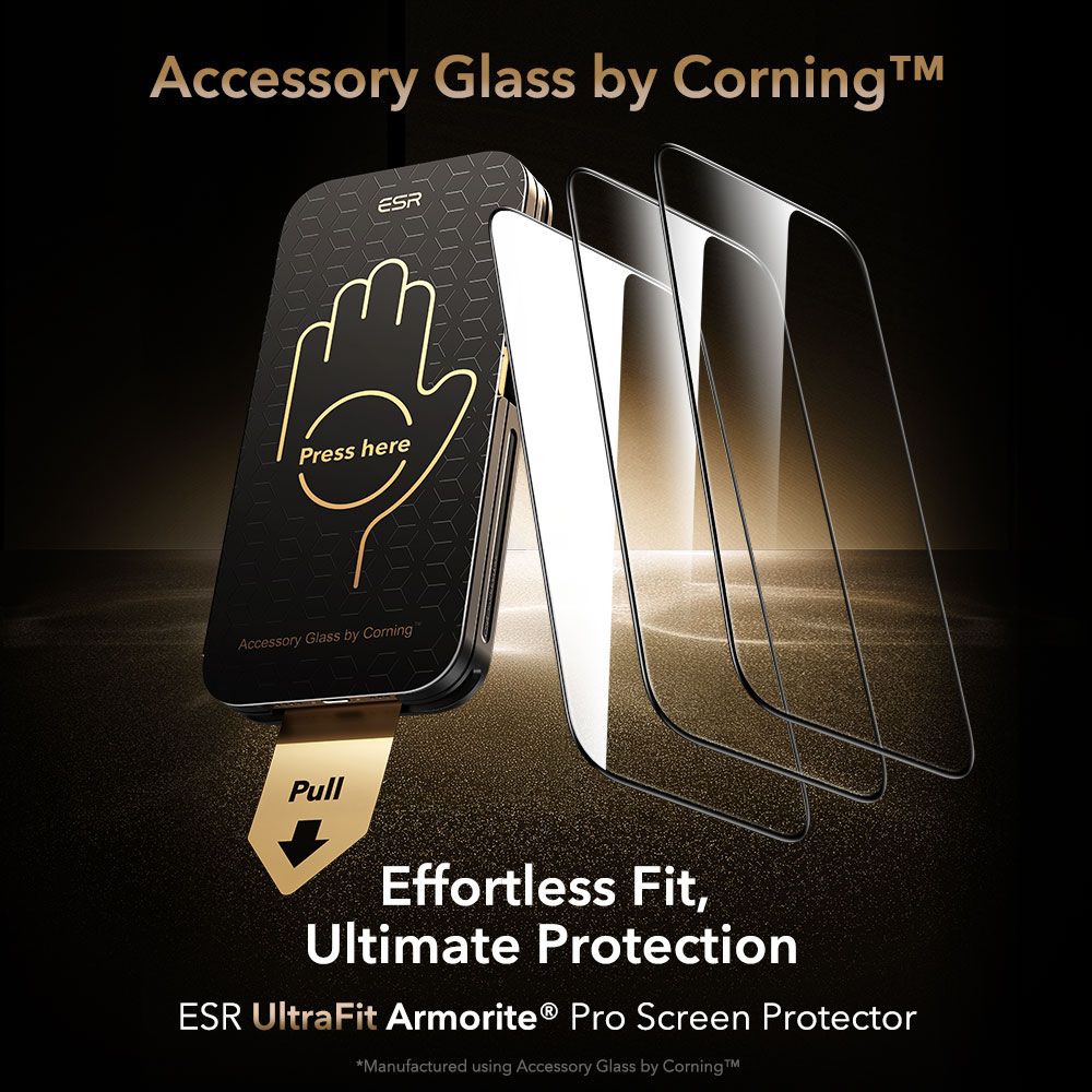 ESR ESR iPhone 17 Pro Max UltraFit Armorite Pro Skärmskydd Härdat Glas