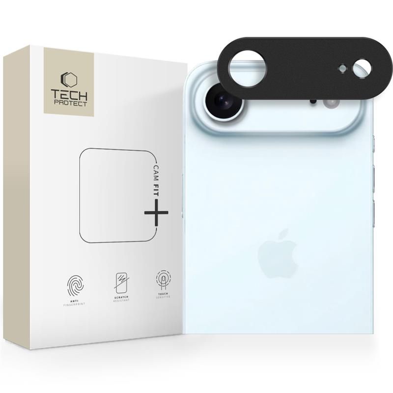 Tech-Protect Tech-Protect iPhone Air Linsskydd CamAlloy Fit+ Svart