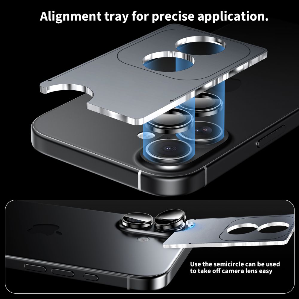Tech-Protect Tech-Protect iPhone 17 Linsskydd CamRing Fit+ Transparent