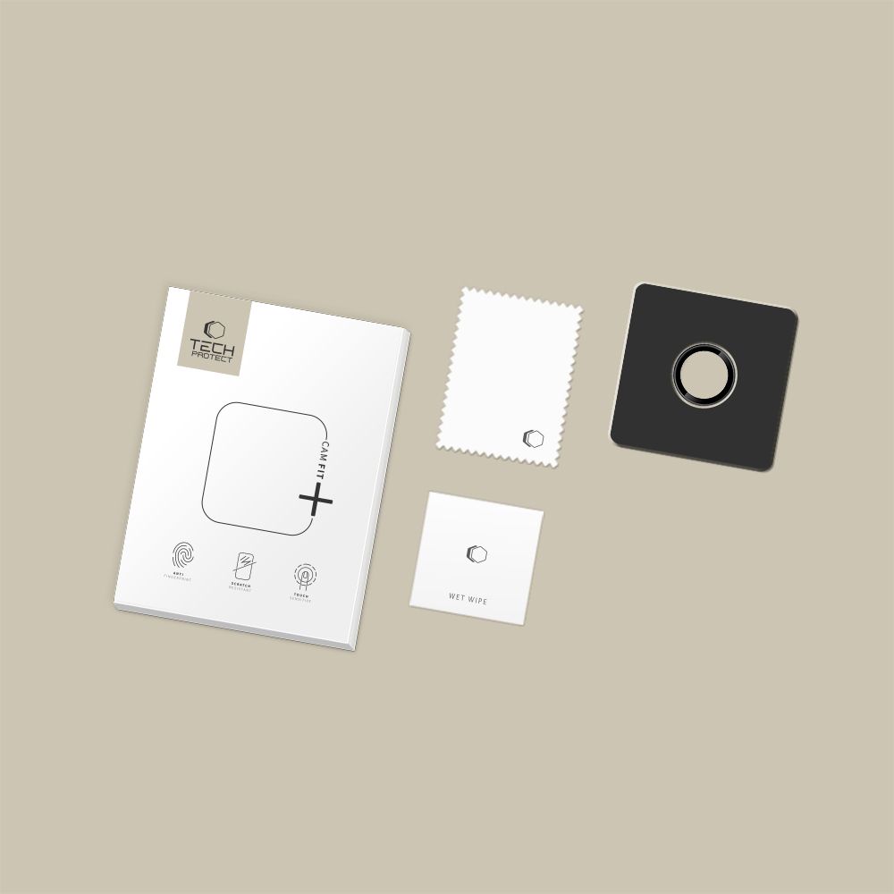 Tech-Protect Tech-Protect iPhone Air Linsskydd CamRing Fit+ Svart